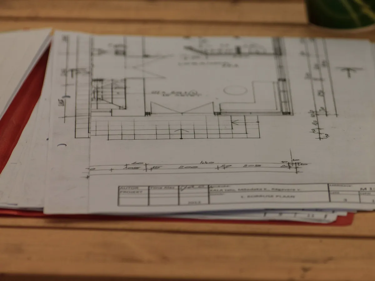 Plans techniques et documents d’un dossier de permis