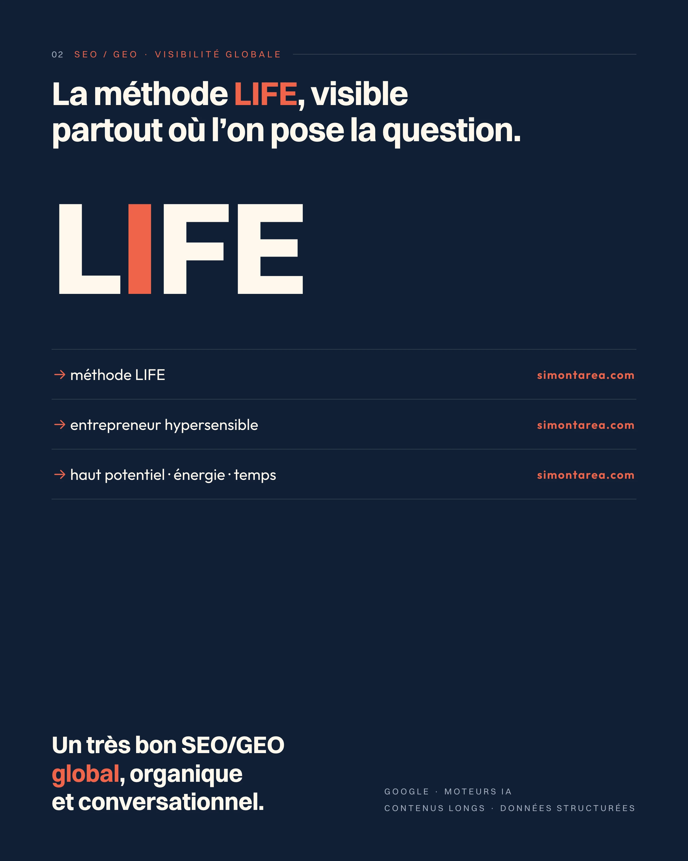 La méthode LIFE visible sur Google et les moteurs IA